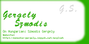 gergely szmodis business card
